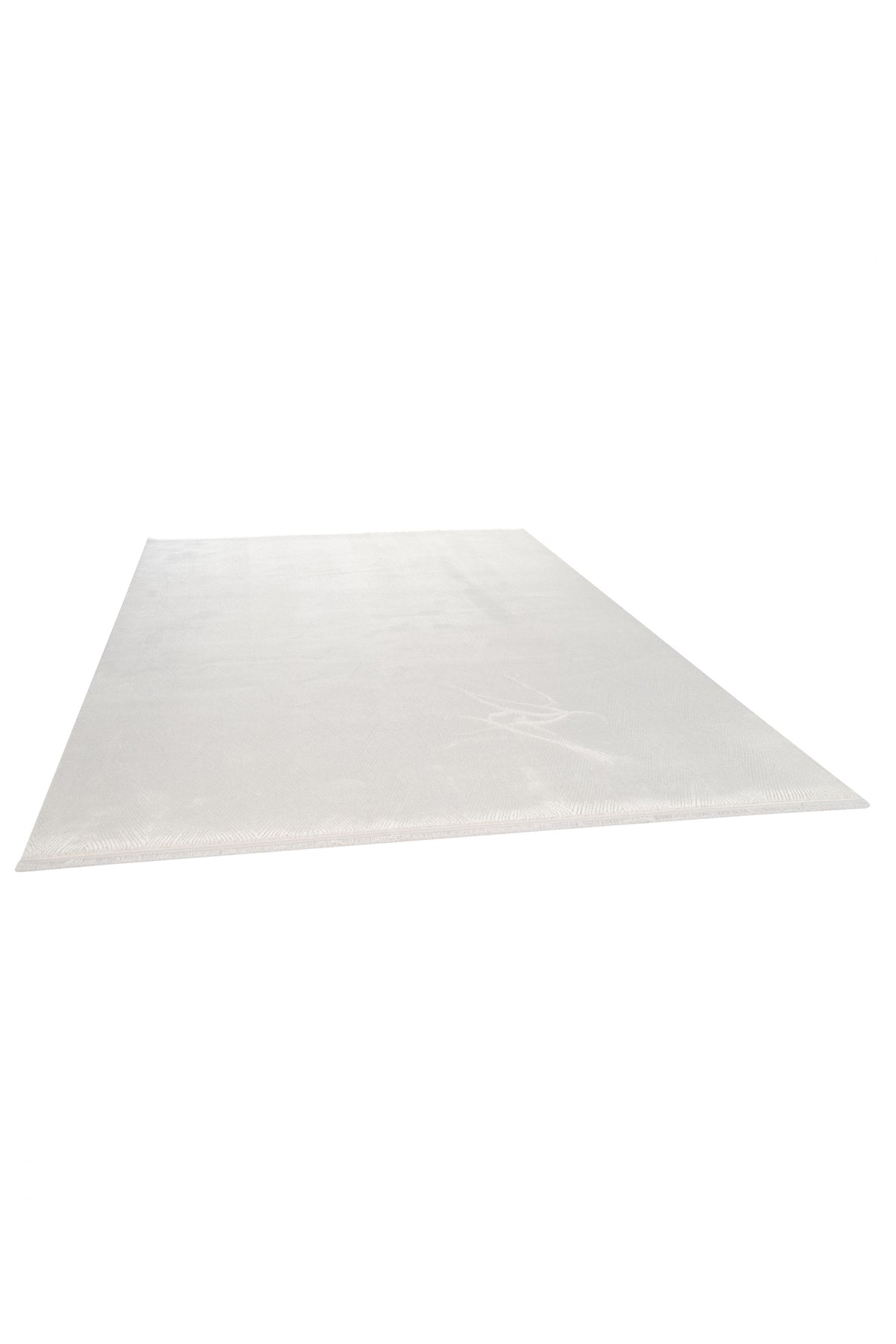 Sivra tappeto bianco avorio moderno a macchina con motivo geometrico in rilievo – primo piano texture