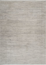 Alovi Grey White Abstract Pattern Modern Machine-Made Rug