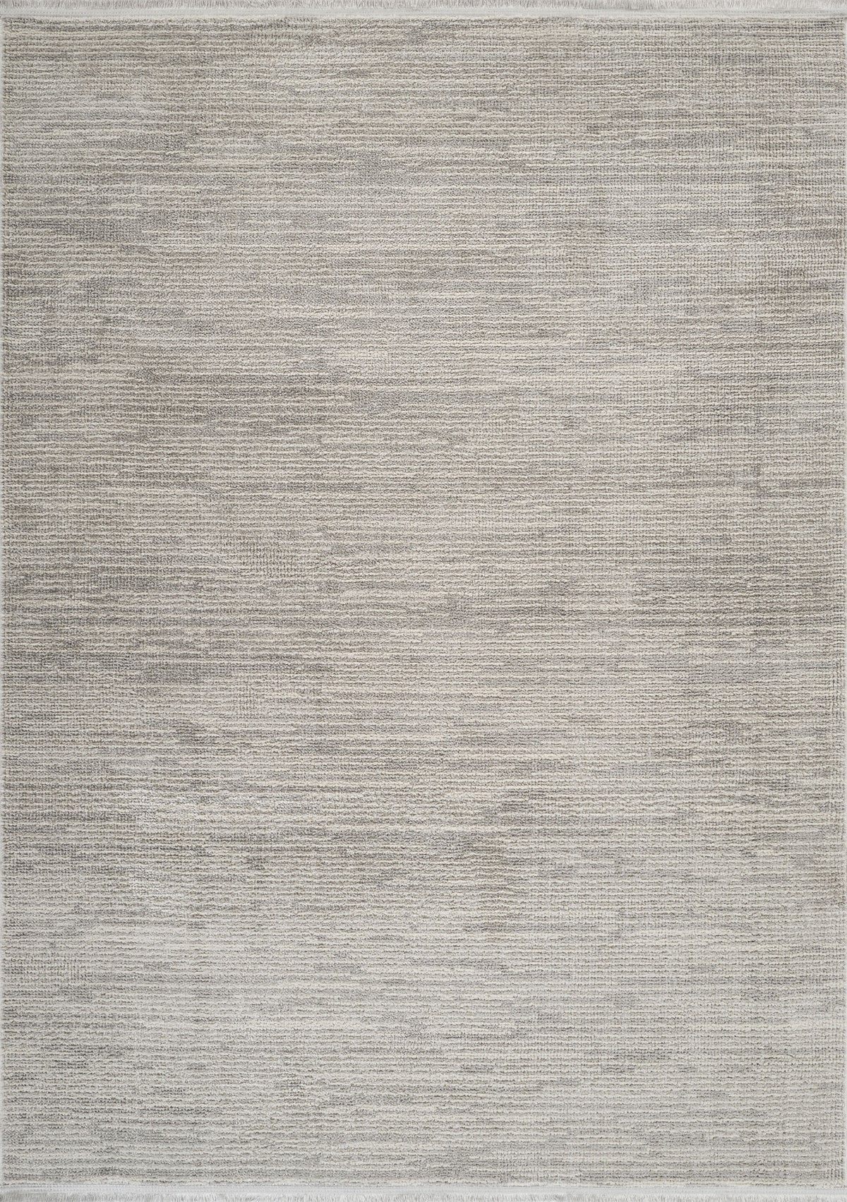 Alovi Gri Beyaz Soyut Desenli Modern Makine Halısı