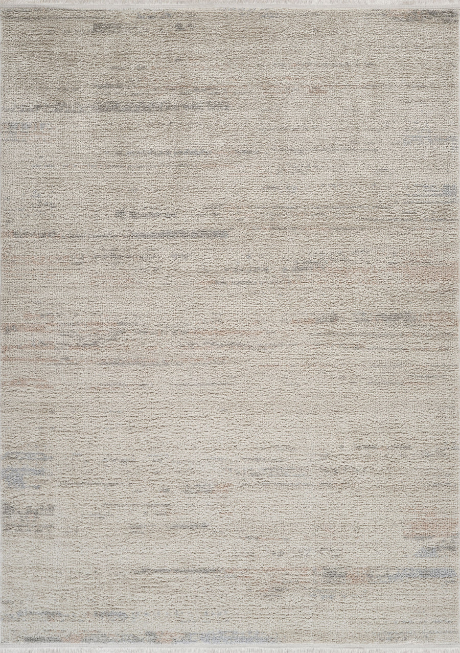 Alovi Bej Gri Soyut Desenli Modern Salon Halısı