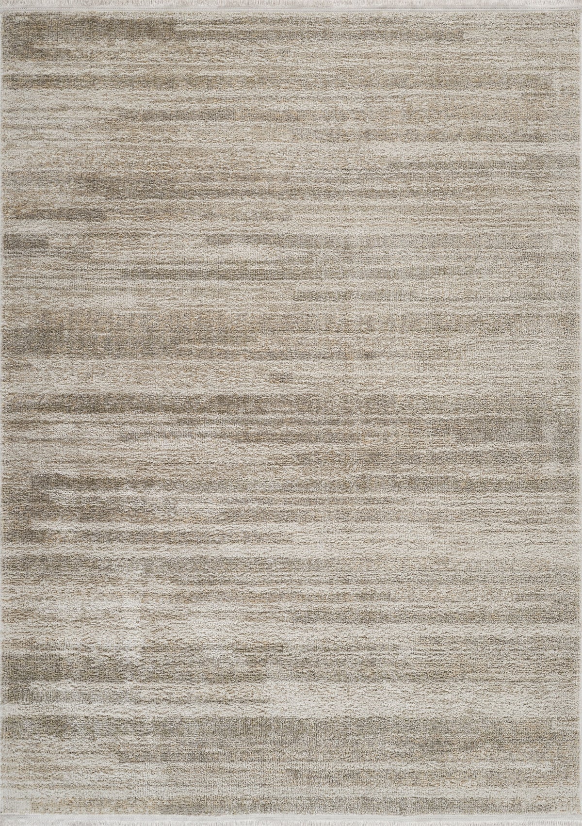 Alovi Bej Gri Soyut Desenli Modern Makine Halısı