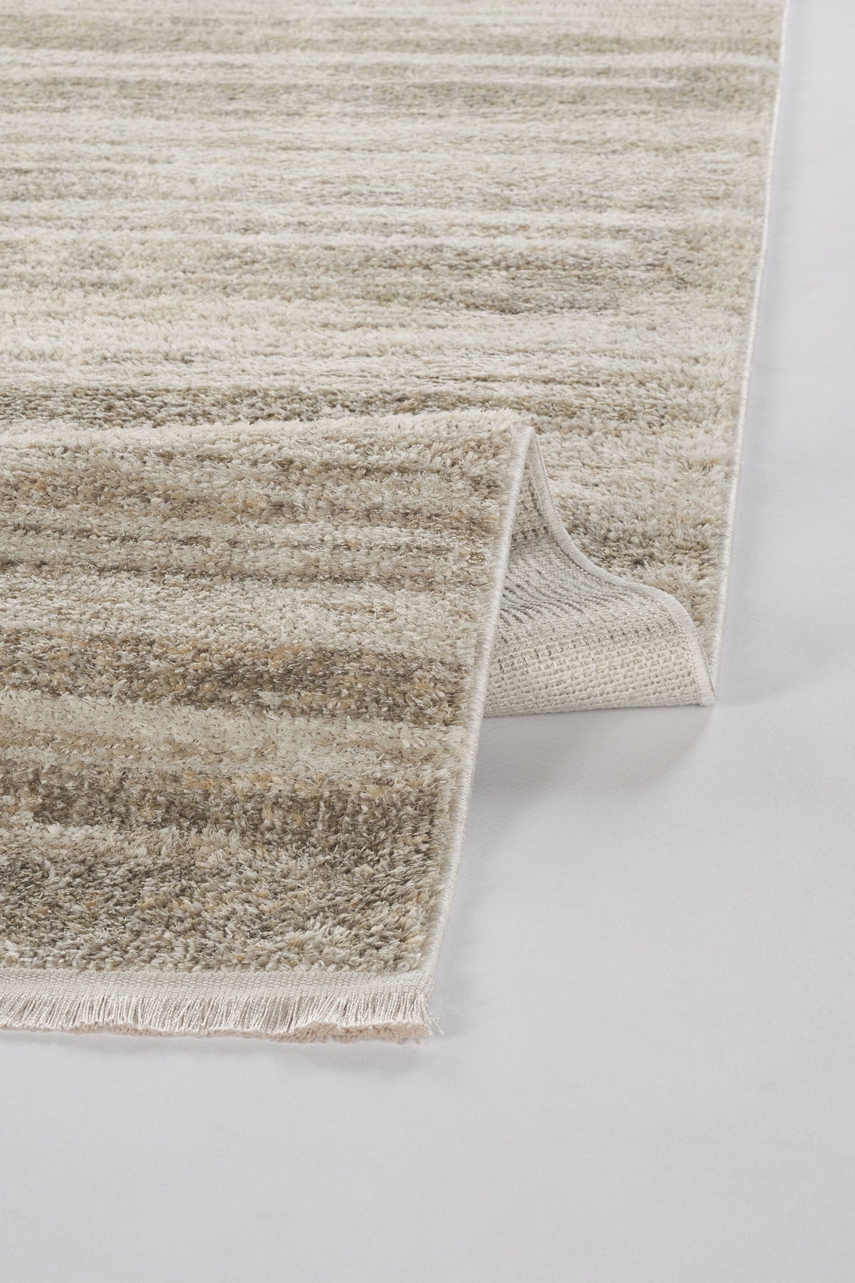Alovi Bej Gri Soyut Desenli Modern Makine Halısı – doku yakın çekim