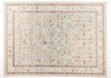 Lasli Beige Grey Floral Classic Machine-Made Rug with Soft Texture