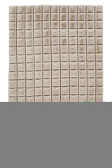 Pivra Beige Cream Geometric Pattern Modern Decorative Rug