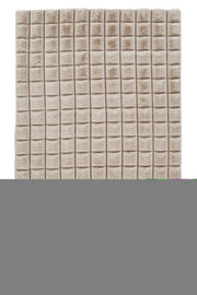 Pivra Bej Krem Geometrik Desenli Modern Dekoratif Halı