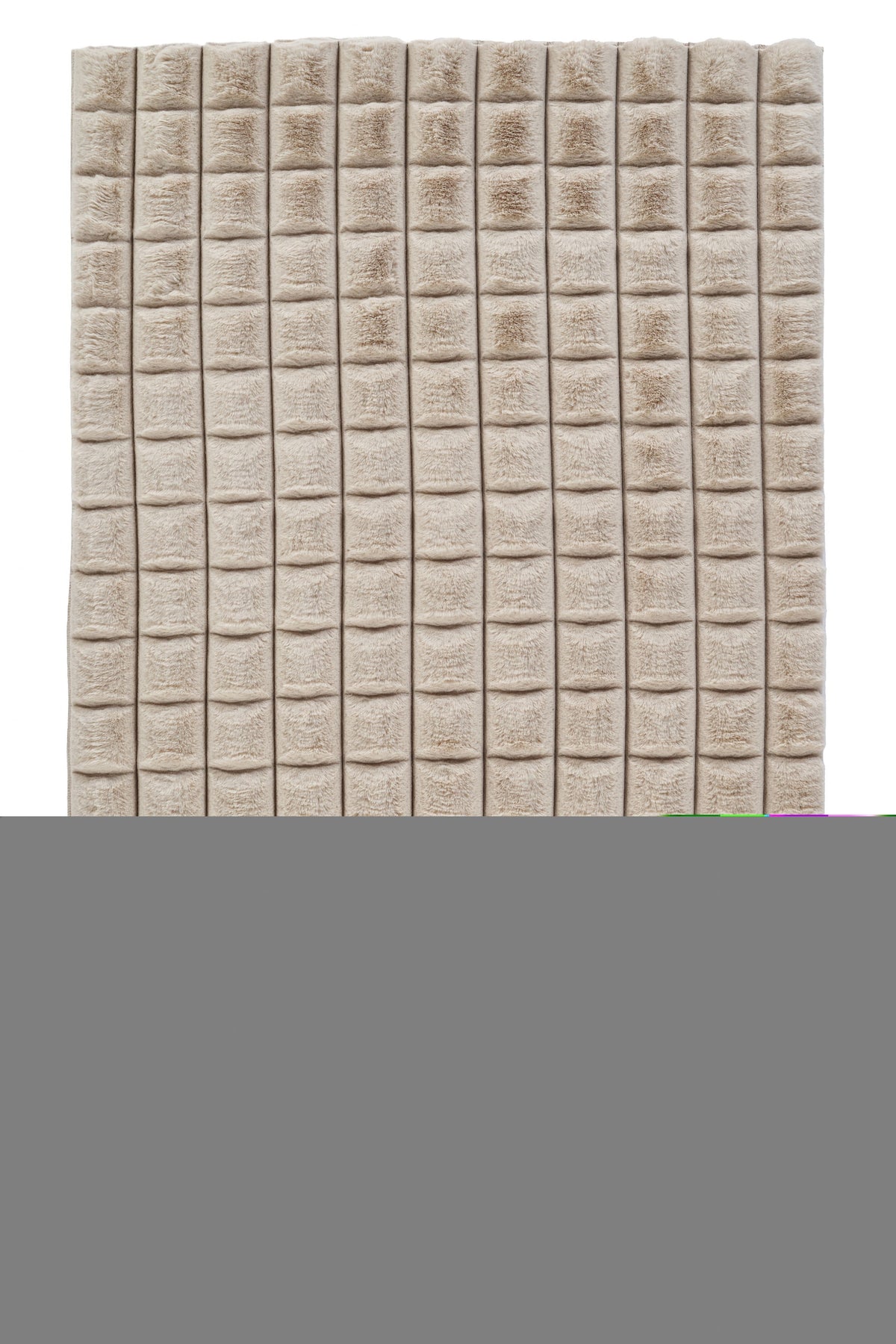 Pivra Bej Krem Geometrik Desenli Modern Dekoratif Halı