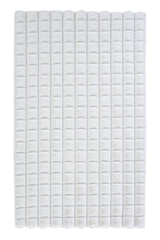 Pivra Beyaz Modern Geometrik Desenli Dekoratif Halı