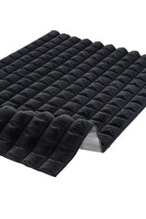 Pivra Black Geometric Patterned Modern Living Room Rug