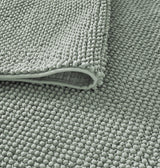 Veltin Sage Green Plain Modern Decorative Machine-Made Rug