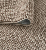 Veltin Beige Modern Plain Colour Embossed Machine-Made Rug