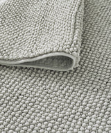 Veltin Light Grey Plain Modern Embossed Decorative Rug