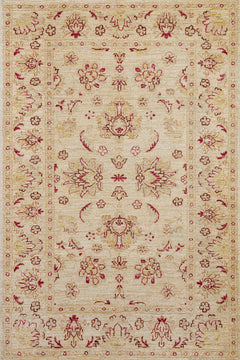 Krem Bordürlü Modern Etnik Desenli Halı  | Makinada Yıkanabilir | Hav Toz Vermez | Leke Tutmayaz | Kaymaz Taban | Dijital Makine Baskı | Salon Yolluk Mutfak Halısı