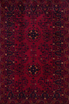 Bordo Madalyon Modern Etnik Desenli Halı  | Makinada Yıkanabilir | Hav Toz Vermez | Leke Tutmayaz | Kaymaz Taban | Dijital Makine Baskı | Salon Yolluk Mutfak Halısı