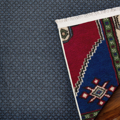 Mavi Madalyon Modern Etnik Desenli Halı  | Makinada Yıkanabilir | Hav Toz Vermez | Leke Tutmayaz | Kaymaz Taban | Dijital Makine Baskı | Salon Yolluk Mutfak Halısı