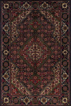 Bordo Göbekli Modern Etnik Desenli Halı  | Makinada Yıkanabilir | Hav Toz Vermez | Leke Tutmayaz | Kaymaz Taban | Dijital Makine Baskı | Salon Yolluk Mutfak Halısı