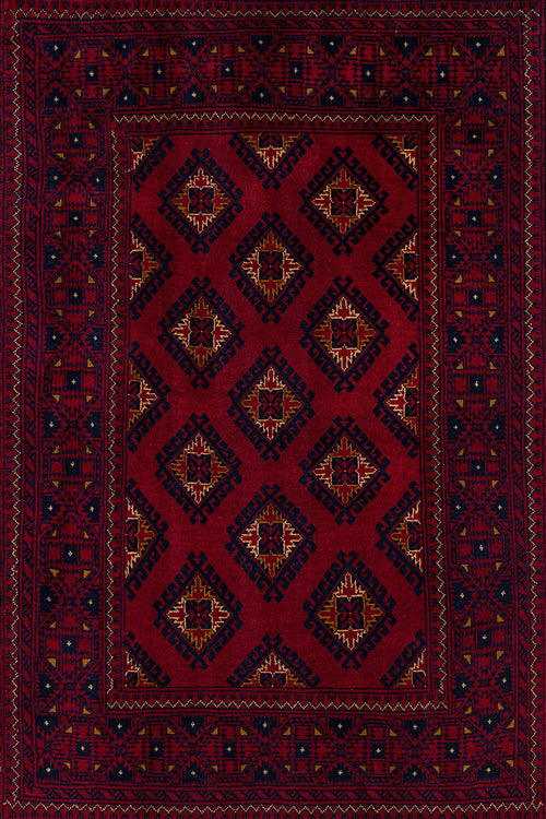 Bordo Bordürlü Modern Etnik Desenli Halı  | Makinada Yıkanabilir | Hav Toz Vermez | Leke Tutmayaz | Kaymaz Taban | Dijital Makine Baskı | Salon Yolluk Mutfak Halısı