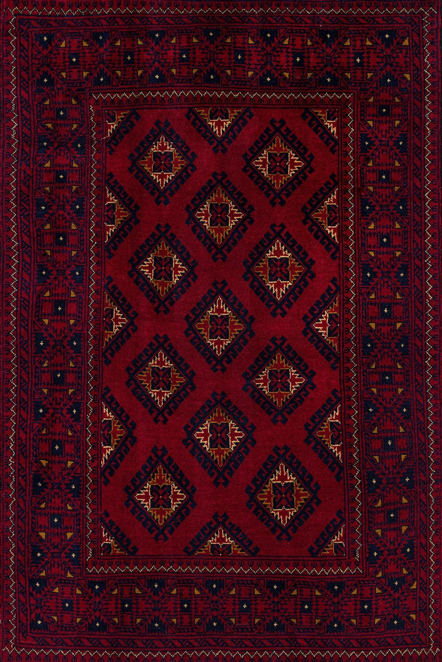 Bordo Lacivert Klasik Salon Halısı Geometrik – Oturma odası kullanımı