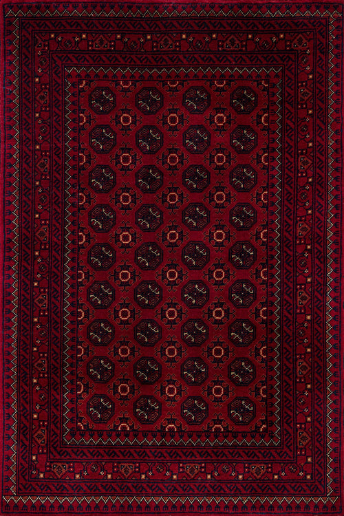 Bordo Bordürlü Modern Etnik Desenli Halı  | Makinada Yıkanabilir | Hav Toz Vermez | Leke Tutmayaz | Kaymaz Taban | Dijital Makine Baskı | Salon Yolluk Mutfak Halısı