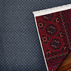 Bordo Bordürlü Modern Etnik Desenli Halı  | Makinada Yıkanabilir | Hav Toz Vermez | Leke Tutmayaz | Kaymaz Taban | Dijital Makine Baskı | Salon Yolluk Mutfak Halısı