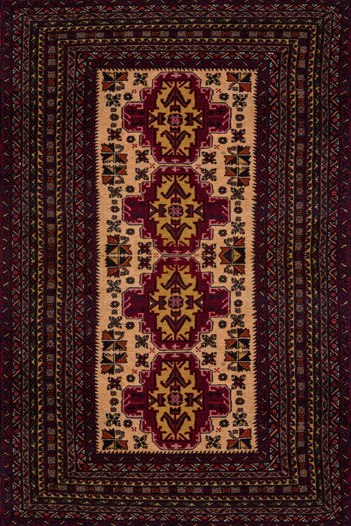 Bordo Madalyon Modern Etnik Desenli Halı  | Makinada Yıkanabilir | Hav Toz Vermez | Leke Tutmayaz | Kaymaz Taban | Dijital Makine Baskı | Salon Yolluk Mutfak Halısı