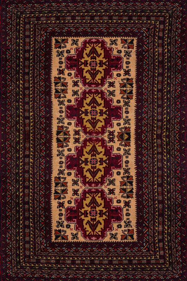 Gold Bohem Eskitme Halı - Yıkanabilir - Kaymaz Taban - Pati Dostu