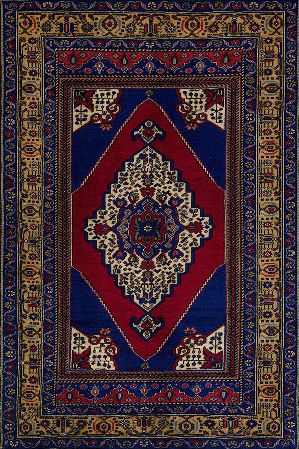 Bej Krem Bohem Eskitme Halı - Yıkanabilir - Kaymaz Taban - Pati Dostu