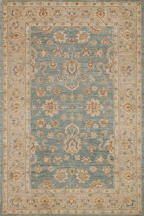 Yeşil Çiçekli Modern Etnik Desenli Halı  | Makinada Yıkanabilir | Hav Toz Vermez | Leke Tutmayan | Kaymaz Taban | Dijital Makine Baskı | Salon Yolluk Mutfak Halısı