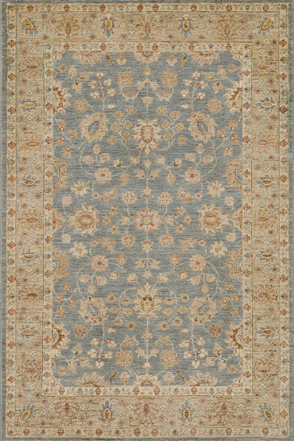 Bej Gri Bohem Eskitme Halı - Yıkanabilir - Kaymaz Taban - Pati Dostu