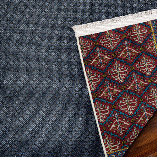 Bordo Bordürlü Modern Etnik Desenli Halı  | Makinada Yıkanabilir | Hav Toz Vermez | Leke Tutmayan | Kaymaz Taban | Dijital Makine Baskı | Salon Yolluk Mutfak Halısı