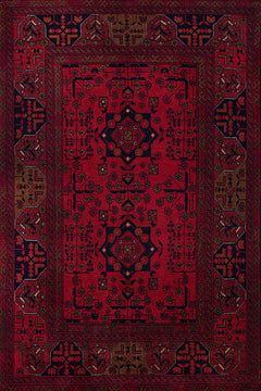 Bordo Bordürlü Modern Etnik Desenli Halı  | Makinada Yıkanabilir | Hav Toz Vermez | Leke Tutmayan | Kaymaz Taban | Dijital Makine Baskı | Salon Yolluk Mutfak Halısı