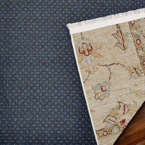 Krem Bordürlü Modern Etnik Desenli Halı  | Makinada Yıkanabilir | Hav Toz Vermez | Leke Tutmayan | Kaymaz Taban | Dijital Makine Baskı | Salon Yolluk Mutfak Halısı