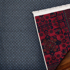 Bordo Bordürlü Modern Etnik Desenli Halı  | Makinada Yıkanabilir | Hav Toz Vermez | Leke Tutmayan | Kaymaz Taban | Dijital Makine Baskı | Salon Yolluk Mutfak Halısı