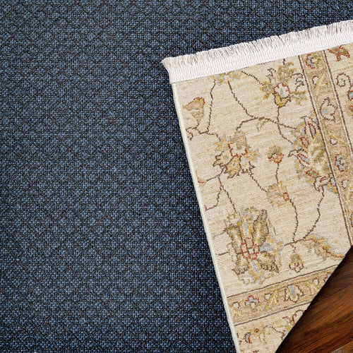 Krem Bordürlü Modern Etnik Desenli Halı  | Makinada Yıkanabilir | Hav Toz Vermez | Leke Tutmayan | Kaymaz Taban | Dijital Makine Baskı | Salon Yolluk Mutfak Halısı