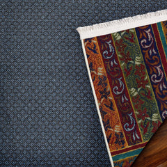 Bordo Bordürlü Modern Etnik Desenli Halı  | Makinada Yıkanabilir | Hav Toz Vermez | Leke Tutmayan | Kaymaz Taban | Dijital Makine Baskı | Salon Yolluk Mutfak Halısı