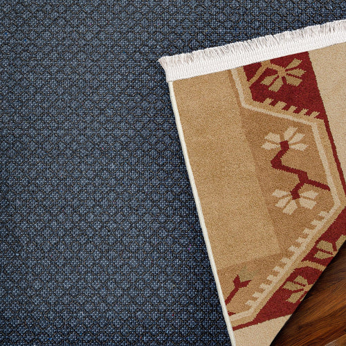 Krem Bordürlü Modern Etnik Desenli Halı  | Makinada Yıkanabilir | Hav Toz Vermez | Leke Tutmayan | Kaymaz Taban | Dijital Makine Baskı | Salon Yolluk Mutfak Halısı