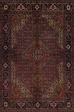 Bordo Madalyon Modern Etnik Desenli Halı  | Makinada Yıkanabilir | Hav Toz Vermez | Leke Tutmayan | Kaymaz Taban | Dijital Makine Baskı | Salon Yolluk Mutfak Halısı