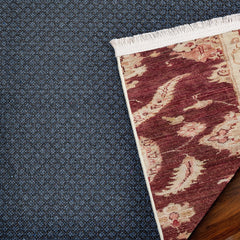 Bordo Madalyon Modern Etnik Desenli Halı  | Makinada Yıkanabilir | Hav Toz Vermez | Leke Tutmayan | Kaymaz Taban | Dijital Makine Baskı | Salon Yolluk Mutfak Halısı