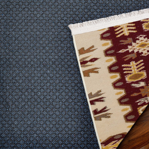 Bordo Bordürlü Modern Etnik Desenli Halı  | Makinada Yıkanabilir | Hav Toz Vermez | Leke Tutmayan | Kaymaz Taban | Dijital Makine Baskı | Salon Yolluk Mutfak Halısı