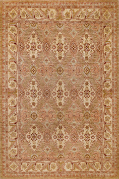 Krem Bordürlü Modern Etnik Desenli Halı  | Makinada Yıkanabilir | Hav Toz Vermez | Leke Tutmayan | Kaymaz Taban | Dijital Makine Baskı | Salon Yolluk Mutfak Halısı