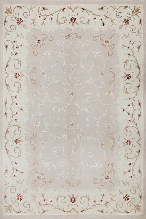 Krem Bordürlü Modern Etnik Desenli Halı  | Makinada Yıkanabilir | Hav Toz Vermez | Leke Tutmayan | Kaymaz Taban | Dijital Makine Baskı | Salon Yolluk Mutfak Halısı