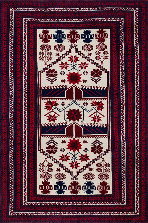 Bordo Bordürlü Modern Etnik Desenli Halı  | Makinada Yıkanabilir | Hav Toz Vermez | Leke Tutmayan | Kaymaz Taban | Dijital Makine Baskı | Salon Yolluk Mutfak Halısı