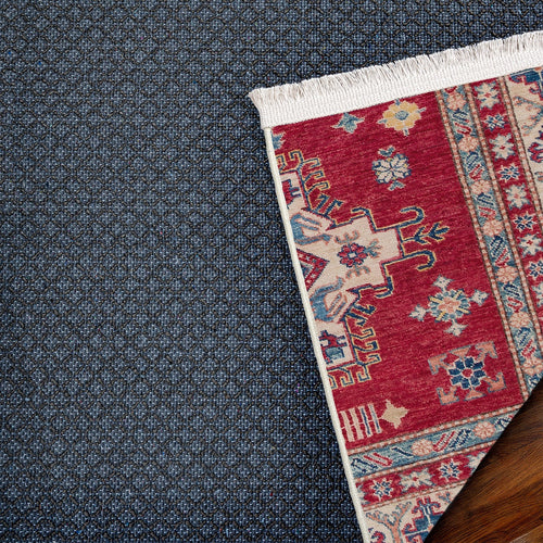 Kırmızı Madalyon Modern Etnik Desenli Halı  | Makinada Yıkanabilir | Hav Toz Vermez | Leke Tutmayan | Kaymaz Taban | Dijital Makine Baskı | Salon Yolluk Mutfak Halısı