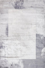 Gray White Distressed Living Room Rug 891B - Cotton