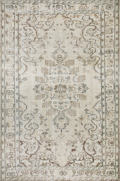 Bej Göbekli Modern Etnik Desenli Halı  | Makinada Yıkanabilir | Hav Toz Vermez | Leke Tutmayan | Kaymaz Taban | Dijital Makine Baskı | Salon Yolluk Mutfak Halısı