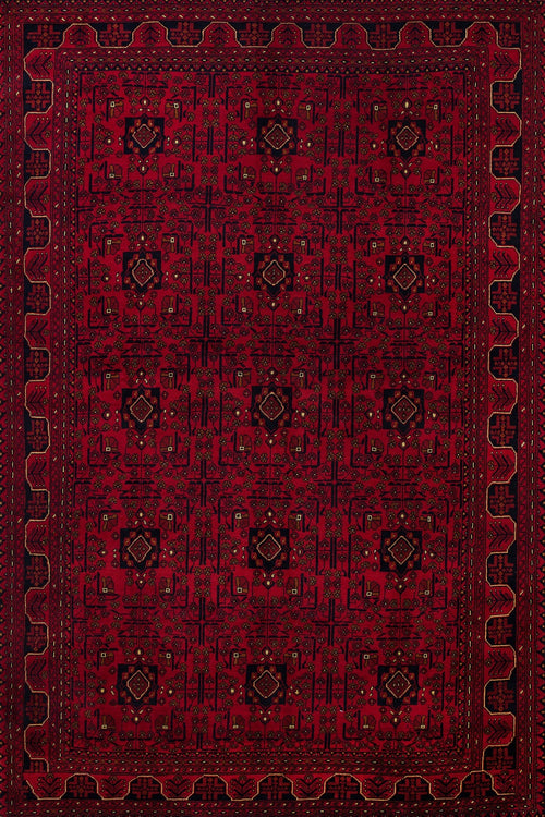 Bordo Çiçekli Modern Etnik Desenli Halı  | Makinada Yıkanabilir | Hav Toz Vermez | Leke Tutmayan | Kaymaz Taban | Dijital Makine Baskı | Salon Yolluk Mutfak Halısı