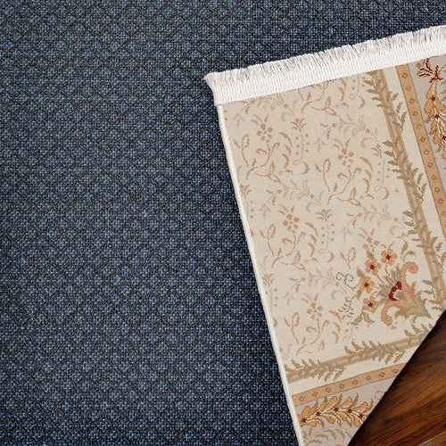 Krem Çiçekli Modern Etnik Desenli Halı  | Makinada Yıkanabilir | Hav Toz Vermez | Leke Tutmayan | Kaymaz Taban | Dijital Makine Baskı | Salon Yolluk Mutfak Halısı