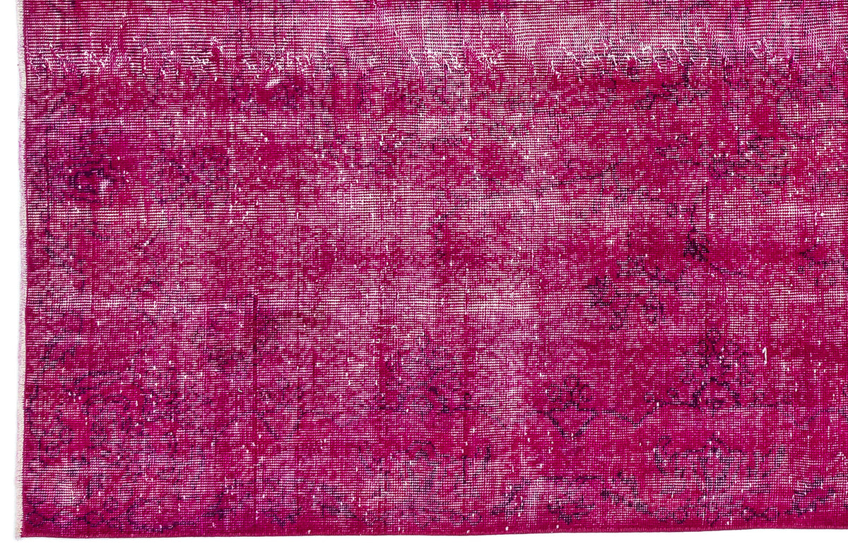 Tirena Pembe ve Mor Soyut Desenli El Dokuma Halı 169x265 cm – detay görünümü