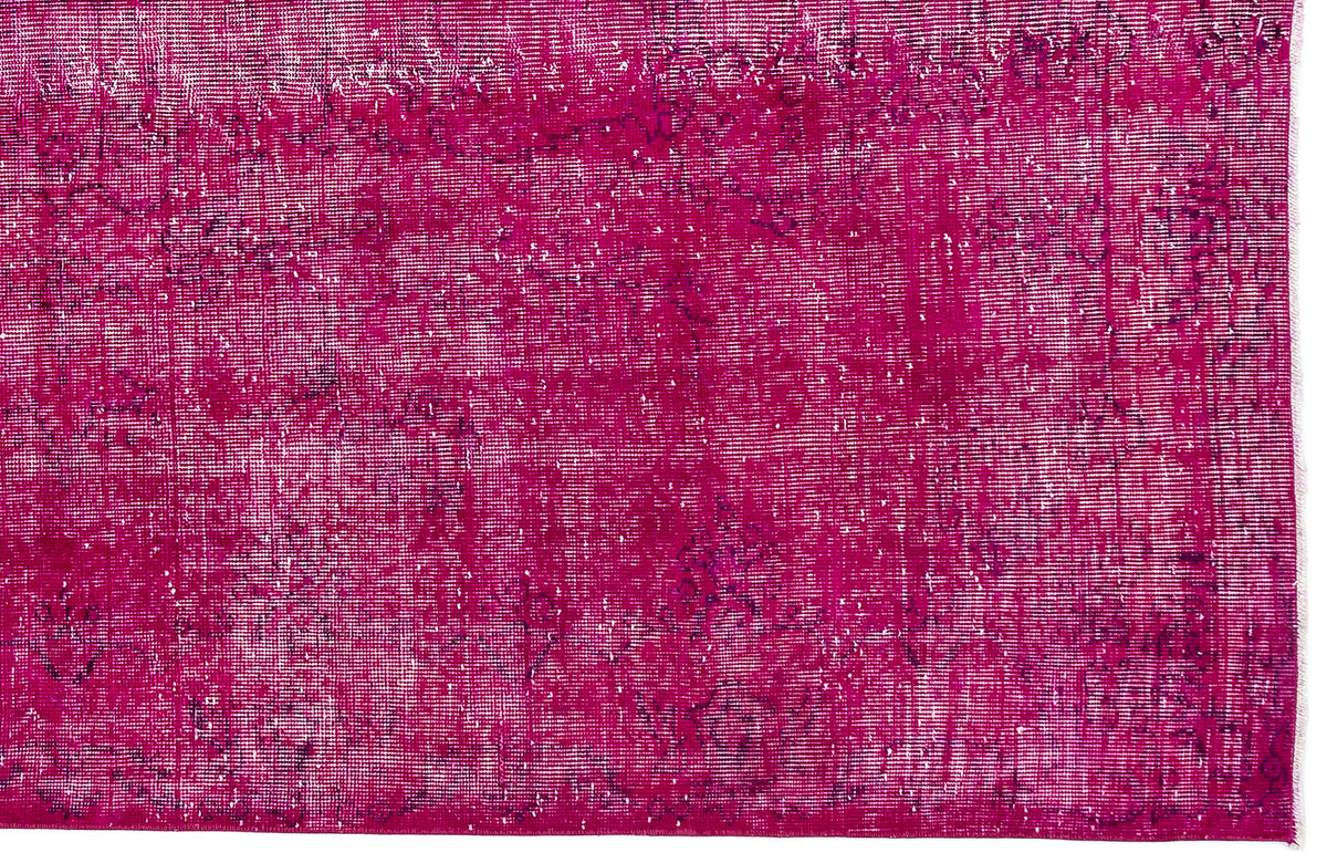 Tirena Pembe ve Mor Soyut Desenli El Dokuma Halı 169x265 cm – detay görünümü