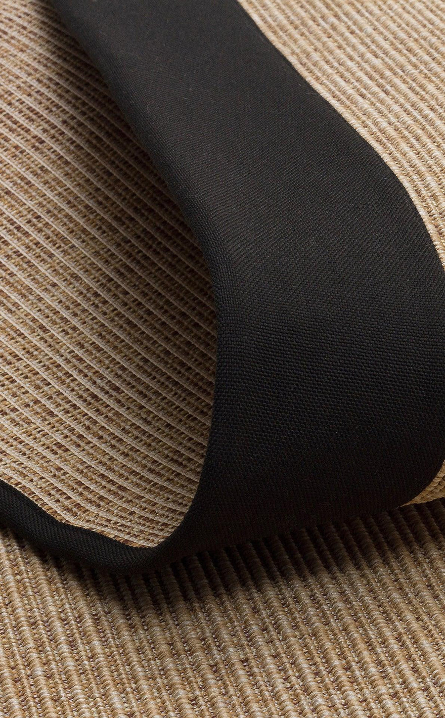 Modern Plain Area Rug in Tan and Black – alternate angle