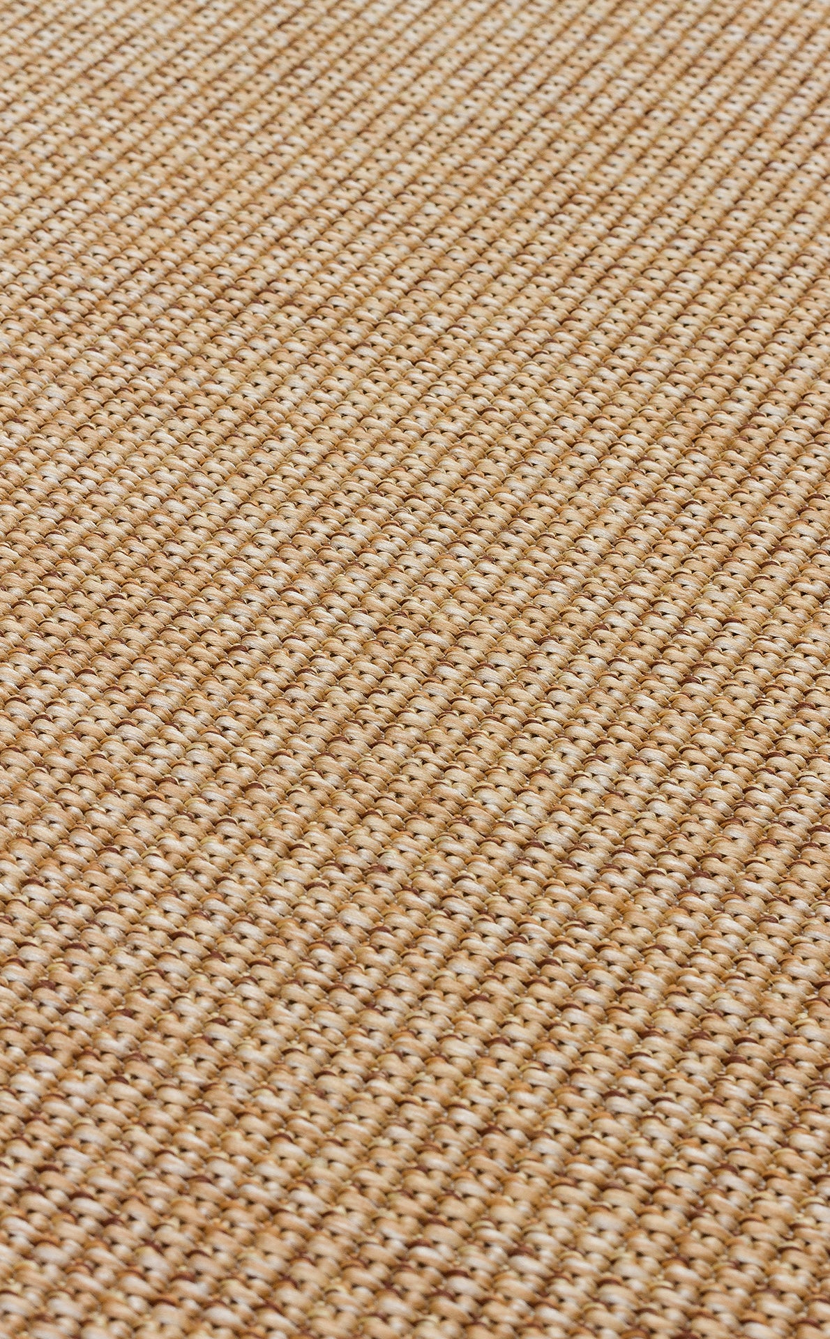 Bej Bordürlü Dekoratif Jüt Halı - Pati Dostu - Toz Vermez